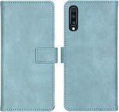 imoshion Hoesje - Geschikt voor Samsung Galaxy A70 - Luxe Bookcase - Lichtblauw