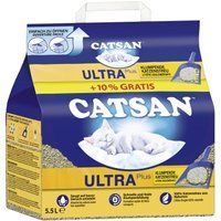 CATSAN Ultra plus klontvormende kattenbakvulling 5 l + 10% gratis