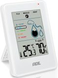 ADE Thermo- en hydrometer wit met schimmel alarm