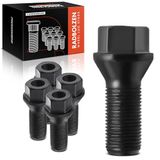 Frankberg 5x wielbouten M14 x 1,25 mm voor achter compatibel met 1, 2, 3, 4, 5, 6, 7, 8, X2, X3, X4, X5, X6, I3, I8, M.I.N.I B7, vervanging # 36136781151