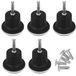 Solidchoice - Set de 5 roulettes de bureau fixes pour chaises stables
