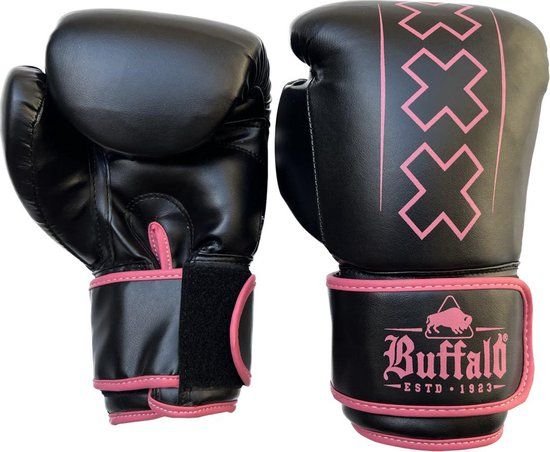Buffalo Outrage bokshandschoenen - Zwart/Roze - 14oz - Unisex