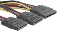 Qoltec - SATA Verdeelkabel - 0.5m - Twee Vrouwelijke Connectors
