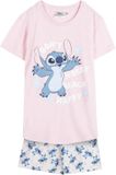 Disney Cerdá Stitch Shorty Pyjama Blauw Katoen Kinderen 12 jaar