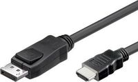 Alcasa DisplayPort - HDMI Kabel, 1m, Zwart