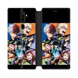 Beschermhoes Oppo Beschermhoes van leer voor Oppo A9 (2020) Manga My Hero Academia, zwart
