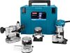 Makita RT0700CX3J Boven- en kantenfrees - 6 - 8 mm - 230V - Incl. 1 Accu - 30000 r/min - 1 jaar garantie