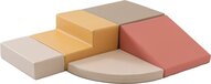 Iglu Set van 5 kleine foam speelkussens - Pastelroze/beige/honinggeel - 100x80x20 cm