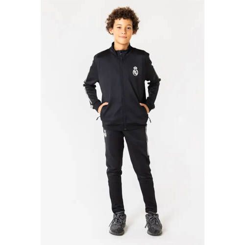 Trainingspak Real Madrid Trainingspak Kind - Vest + Trainingsbroek - Officiële Fanmerchandise - Zwart/Goud - Maat 116 t/m 164