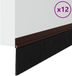 vidaXL Zelfklevende Deurborstels Bruin 100 cm Aluminiumlegering