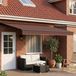 vidaXL Parasol extérieur électrique, marron et anthracite, 4,5 x 3 mètres