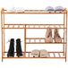 BAKAJI Multiuso Schoenenrek Multiuso 80 x 26 x 69 cm Bamboo Naturale