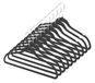 Whitmor SPACEMAKER Suit Hangers S/10-ZWART, Zwart