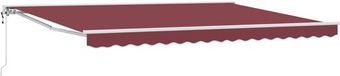 vidaXL Auvent électrique 4 x 3,5 m Bordeaux Polyester