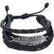 R.E.D. by EMP Kunstlederen armband - Feather - bruin-zwart
