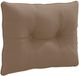 vidaXL Coussin de dossier PUTTEN 100% Polyester Taupe 60 x 40 x 10 cm