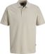 Jack & Jones Junior Polo shirt JPRBLAETHAN DETAIL SS POLO JNR Korte mouw Gestreept Katoen/Gerecycled Polyester Beige Maat 140