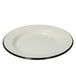 Assiette en émail, noir/blanc, Ø 26 cm