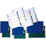 Grafoplas 40270000 scheidingsbladen, PVC, 5 posities, 16 gaten