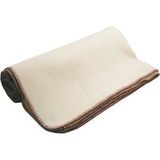 TOISON D'OR Plaid Aspen Pure Laine Vierge Naturelle Bordeaux 240x260 Cm