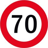 Bellatio Decorations 70 jaar onderzetters/bierviltjes - 50x stuks - Sweet 70 - verjaardag - feestartikelen - karton