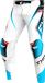 FXR Helium Edge MX Pantalon Textile Blanc/Noir/Turquoise/Rouge Taille 36
