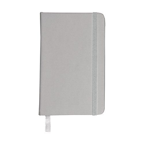 eBuyGB A5 Coloured Hardback Notebook - Silver