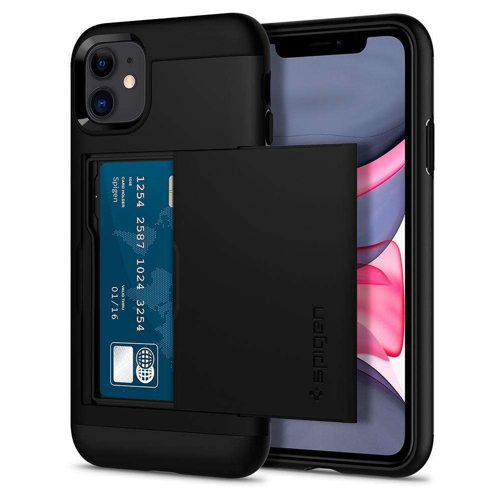 Spigen Slim Armor CS zwart / iPhone 11