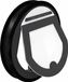 AIR FIRE TECH Rook- en hittewerende afsluiting, hoge temperatuur, LRK/MH/DN80, 1 stuk.