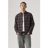 Levi's Authentic Button Down overhemd met lage knoopsluiting voor heren (1 stuk), Chocolade Gmt Dye Pl, S
