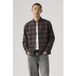 Levi's Authentic Button Down overhemd met lage knoopsluiting voor heren (1 stuk), Chocolade Gmt Dye Pl, S