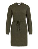 VILA VILIGA L/S O-NECK BELTED KNIT DRESS-NOOS