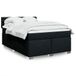 Maison Exclusive - Sommier à lattes de lit avec matelas Noir 160x200 cm Tissu