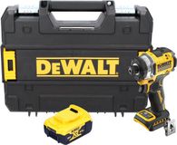 DeWalt DCF 860 NT accu-slagmoersleutel 18 V 282 Nm 1/4" borstelloos + 1x accu 5,0 Ah + TSTAK - zonder oplader
