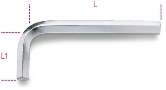 Beta 96/3,5 inbussleutel chroom 3,5 mm