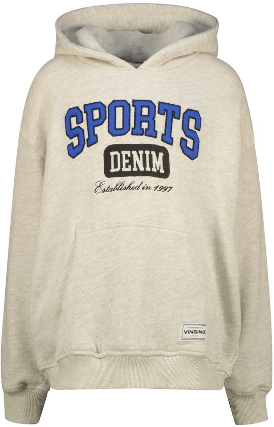 Vingino Nort Jongens Sweater Katoen/Polyester Maat 176 Soft Vanilla Melee