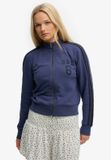 Superdry - Athletic Essentials Trainingsjack Met Rits - Dames - Blauw