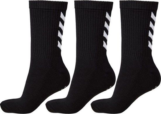 Hummel Fundamental 3-Pack Sok - Zwart - Unisex - Maat 46-48