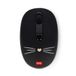 Legami - Draadloze muis met ultracompacte USB-ontvanger, Kitty-motief, 3 snelheidsopties, ABS-materiaal, draadloze verbinding tot 10 m