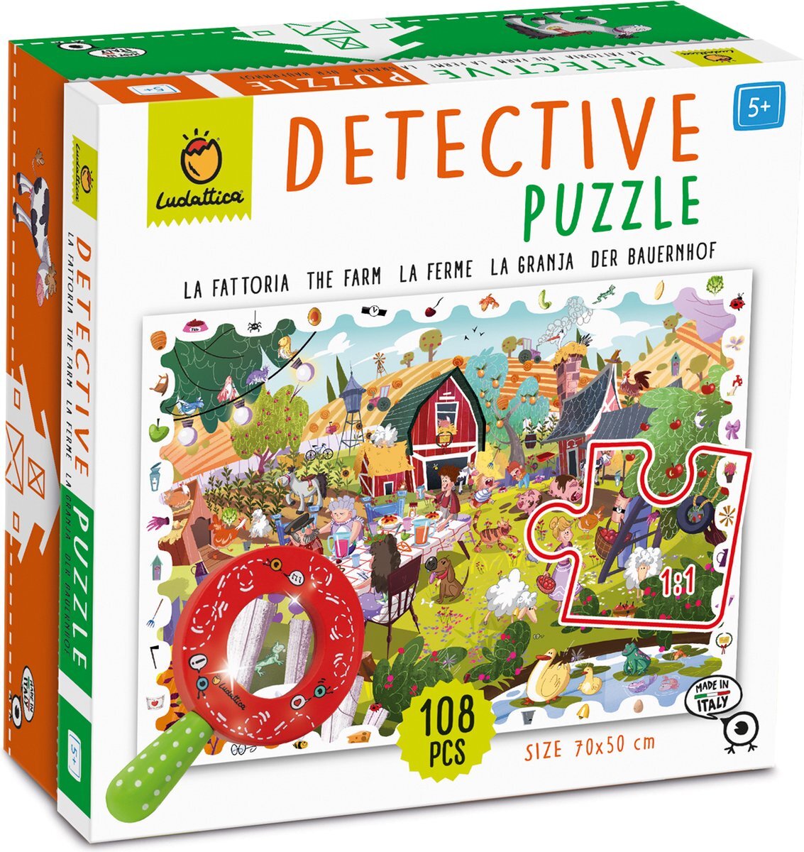 Ludattica Baby Detective Puzzel 108 delen Boerderij Merchandising