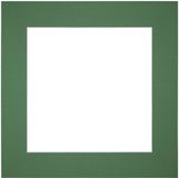 Passe-Partout Fotomaat 20x20 cm - Lijstmaat 40x40 cm - Forêt Verte - Museumkarton