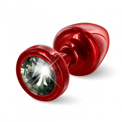 Diogol - Anni Butt Plug Rond Rood & Zwart 25 Mm