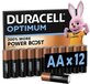 Duracell Optimum AA Alkaline Batterijen - 12 stuks