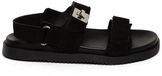 Steve Madden Damessandalen Mona-E Zwart Suède Platte Sandalen Maat 37