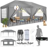 COBIZI Vouwpaviljoen 3 x 6 m Grijs