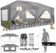 COBIZI Vouwpaviljoen 3 x 6 m Grijs