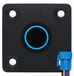 ProRide Metalen Pulsschakelaar Inbouwpaneel 12V OFF-(ON) - 16mm - met Aansluitkabel - Spatwaterdicht - 12V/24V - LED indicatie Blauw