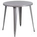 Flash Furniture Ronde binnen-buiten tafel, zilver, 77,47 x 77,47 x 12,7 cm