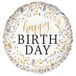 Riethmüller Hoogwaardige folieballon, Hull, Happy Birthday, strak folieballon verpakt, 45 cm, geschikt voor helium