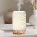 Azomor® Diffuseur d'arômes en céramique avec éclairage LED et minuterie pour huiles essentielles